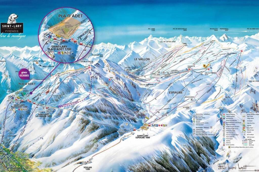 생라리술랑 T2 Pla D'Adet Au Pied Des Pistes 아파트 외부 사진